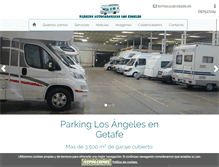 Tablet Screenshot of parkingautocaravanaslosangeles.com